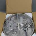 XINGQI 13 Chandelier Brushed Nickel 3-Light Rustic Ceiling Light Modern Adjustable Height Pendant Lighting Fixture Antique Drum Lamp for Living Room Bedroom Entryway Corridors