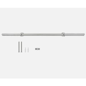 DIYHD 3.3FT Stainless Steel Sliding Rail with Mounting Disc and Joint in Connector