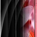 Privacy Screen Protector for Google Pixel 9A, Shatterproof Tempered Glass Accessories, Anti Spy Tempered Glass Film, Case Friendly Ultra Resistant 9H Hardness Anti-Glare HD Black -3 Pack