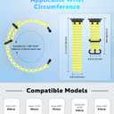 Upgraded Ocean Watch Band Compatible with Apple Watch 42/44/45/46/49mm Regular 
