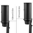 Pour Over Coffee Maker Stand,Adjustable & Foldable Portable Electric Espresso Machine Stand,Holder for Coffee Grinder,Universal Dripper,V60 Dripper,Travel Coffee Maker, Press Black