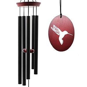Howarmer Hummingbird Wind Chimes – 33" Outdoor Tuned Melody Wind Chime, Soothing Memorial Gift for Mom & Grandma, Weather-Resistant Metal Chimes for Garden, Patio, Yard & Home Décor
