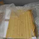 Bamboo Bread Box for Kitchen Countertop, Roll-top Breadbox Breads Storage Boxe with Adjustable Middle Shelf