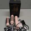 3 in 1 Rotating Hair Dryer Brush Spinning with Detachable Brush(2" & 1.5"),3 Heats and 2 Speeds Rotating Hot Air Brush for Curl,Straight (Pink)