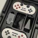 New 2-in-1 Retro Game Console with Digital Picture Frame, 64GB Memory Card, 20 Emulators, Plug and Play Video Game, with 2 Wireless Controllers