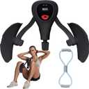 Kegel Exerciser Thigh Trainer for Women Men, Large Resistance Hip Thigh Workout, Pelvic Floor Muscle Inner Thigh Exerciser for Home Gym (Black)