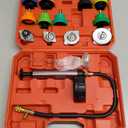 14PCS Pressure Leak Tester Tool Kit, Radiator Pump Pressure Tester for Automotive Cooling System, Water Tank Leakage Detection Tool Set