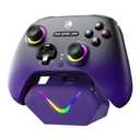 ECHTPower Upgrated PC Gaming Controller TMR Hall Effect Joysticks Anti-Drift & Dual Triggers, 1000Hz Polling Rate, Turbo & Vibration, Programmable Buttons for PC/Switch/Switch 2/iOS/Android with Charging Dock
