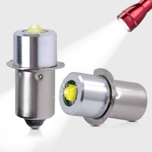 Swess LED Conversion Kit for Maglite LED Bulb 3-16 Cell C/D, 3W DC 4-24V Up to 250 Lumens, Flashlight Bulbs for Maglite Replacement Bulb (2 Pack)