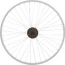 Hiland 26" 27.5" 28" x1.75" Alloy Bike Rim for 1.75 to 2.215 Inch Wide Tire, Front & Back MTB Wheelset with 7 Speed Freewheel, Bolt On Axle, Bicycle Accessories for Adult Bikes