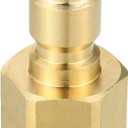 Pressure Washer Coupler/Outer Washer Gun Adapter Universal for Vehicle/Durable Brass 1/2" / 1 Pcs Copper Tone