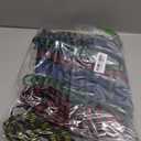 10 Pcs Long Bungee Cords with Hooks, Flat Bungee Cords Flat Bungee Rope Heavy Duty 77''-84''Inch Adjustable Extra Long for Outdoor Camping, Tarps, Bike Rack, Tent, Truck