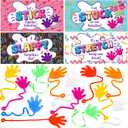 JOYIN 28 Packs Valentines Day Sticky Hands with Card Headers for Kids Party Favor, Classroom Exchange Prizes, Valentines Day Greeting Cards, Party Favors and Exchange Gifts
