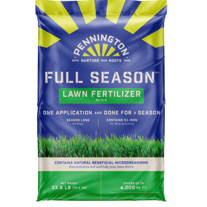 Pennington Full Season 14.4-lb 4000-sq ft 25-0-8 Weed Feed Fertilizer in the Lawn