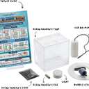 The Ocean Dragon Fairy Shrimp Kit for Kids Complete Aquarium Set with LED Tank, Eggs, Chlorella Food, Air Pump