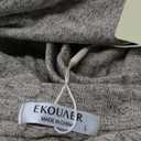 Ekouaer Pajamas 2 Piece Lounge Sets Ribbed Knit Matching Outfits T-shirt Biker Shorts Sleepwear Loungewear Sweatsuits (Large, Camel)