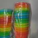 The First Years Take & Toss Straw Cups - Spill-Proof Kids Cups with Snap-On Lids and Straws - Portable and Dishwasher Safe Party Pack - Rainbow - 10 Oz - 20 Count - Ages 18 Months and Up