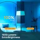 Linkind Smart Light Bulbs, 1600LM (100W Equivalent) Smart Bulb, Compatible with Alexa, RGBTW Color Changing Bulb Music Sync, 2.4GHz Wi-Fi & Bluetooth, LED Alexa Light Bulbs 14W, A21 E26, 6Pack