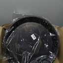 2 Pack of 18 19 inch Plant Saucer, Large Deep Plastic Flower Planter Saucers and Drip Trays for Indoors Outdoors, Heavy Durable Plant Plate Water Catcher, Tray for Planter 15-19" (18", Black)