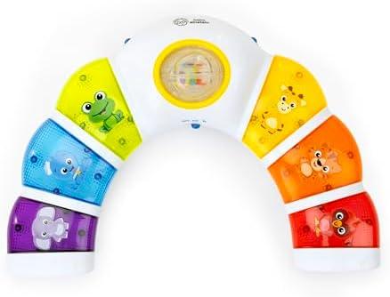 Baby Einstein Glow & Discover Light Bar Musical Activity Station and Tummy Time Toy, Montessori Cause and Effect Early Learning for 3-36 months