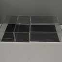 Juexica 4 Pcs Clear Acrylic Model Car Display Case 1: 24 Acrylic Display Boxes for Vehicle Model Thick Model Car Display Case Dustproof Showcase with Black Base for Collectibles Memorabilia