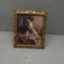 Gold 8x10 Picture Frame Vintage Antique Baroque for Wall or Tabletop Display, Ornate Gothic Victorian Frames Matted to 5x7 Photo