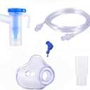 Nebuliser Accessories, Universal Nebulizer Replacement Parts Kit Pharmaceutical Grade PVP for Adults, 2 Pack