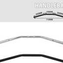 Motorcycle Drag Bars Handlebars 22mm 7/8" Universal For Bobber Cafe Racer Sportster Cruiser XL 883 1200 Custom Chopper Softail Dyna Street Bob Black