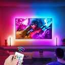 KANTUTOE TV LED Backlight, 23ft LED Lights for 70-100 Inch TVs, RGB TV Backlight Behind with Remote, Music Sync Bluetooth APP Control Strip Lights USB Powered for Bedroom, Gaming Room, Home Dcor