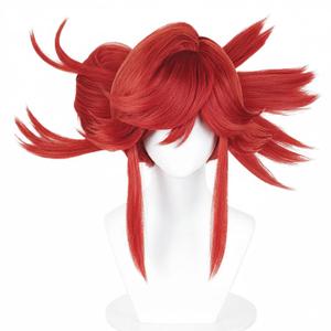 Red Wig for akuta Riyo Cosplay Long Anime Wig Synthetic Heat Resistant Costume Accessories for Festival & Party, with Wig Cap