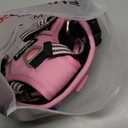 Funfox Dog Harness Medium No Pull, Adjustable 2 Clips Anti-Pull Vest with Practical Handle, Breathable Padded Pet Harness Designed for Small/Large Breeds, Reflective Training Walking Pink M