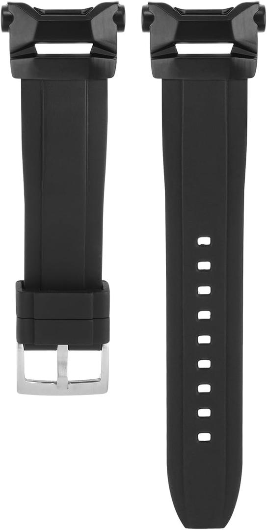 Rubber watch band Strap for Casio GSW-H1000 GSW H1000 (Black)