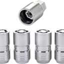 MCGARD 24215 Chrome Cone Seat Wheel Locks (M14 X 1.5 Thread Size) - Set of 4