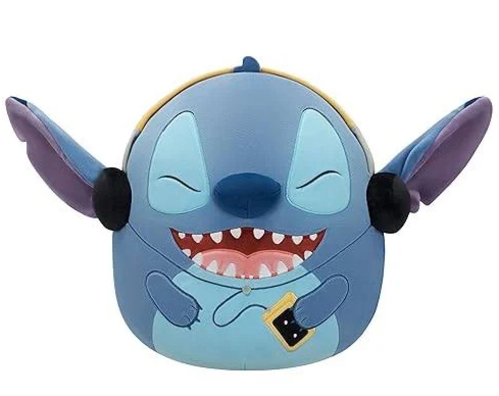 Squishmallows Original 8" Disney Stitch with Headphones Plush