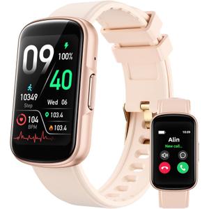 Parsonver Fitness Tracker with Step Counter/Calories/Stopwatch, Health Activity Tracker with Heart Rate Sleep Monitor, IP68 Waterproof Smart Watch 110+ Sport Modes Pedometer Watch for Women, Rose Gold