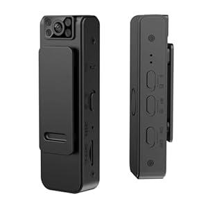 Mini Body Camera Video Recorder, 1080P Small Portable Wearable Hidden Cameras with Clip & Night Vision, Micro Pocket Body Worn Cam for Sport, Pet, Home Office, Security, Work Records(NO WiFi & APP)