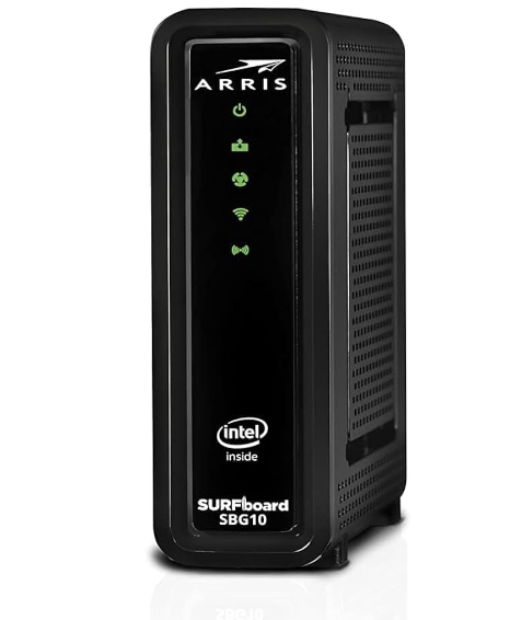 ARRIS Surfboard SB8200 DOCSIS 3.1 Cable Modem, Approved for Comcast Xfinity, Cox & Surfboard SBG10 DOCSIS 3.0 16 x 4 Gigabit Cable Modem & AC1600 Wi-Fi Router