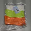 Women's Neon Scrunch Crew Socks 80s 90s Retro 3-Pack Cotton Stacked Boot Calf Cozy Ribbed Slouchy Socks Size 5-10 (1-white/Neon Green/Neon Orange)