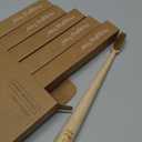 Boar Bristle Bamboo Toothbrush, Made from Natural Boar Hair Bristles, Plastic-Free (Pack of 6)