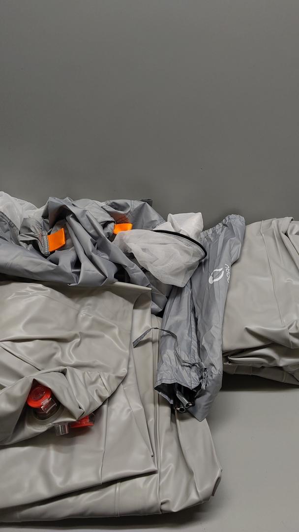 two mattresses, one awning