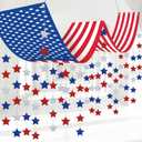 Leinuosen 4th of July American Flag Hanging Banner Independence Day USA Decor 144 x 15 Inch Stars Stripes Decoration Red Blue White Garlands Set 250th Anniversary Patriotic Memorial Day (4th of July)