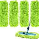 4PCS 14''~16'' Microfiber Dust Mop Pads Compatible with Leifheit 55210,Reusable Mop Refills,Replacent Wet Mopping Pad & Washable Dry Sweeping Cloths for Hardwood Floor/Tile/Marble Cleaning
