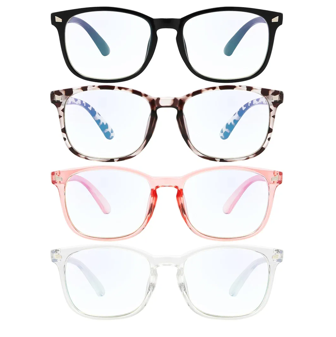 MIGSIR Blue Light Blocking Glasses for Computer Gaming, Fashion Fake Helps Reduce Screen Fatigue Eyeglasses for Women Men