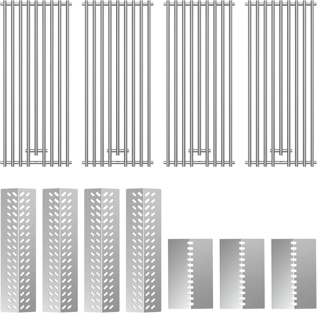 Bull Grill Replacement Parts for Bull 16517 BBQ Angus, Brahma, Lonstar Select, Outlaw Steer Premium, Lonestar Select, 7 Burner Premium, 65073 L60000 L75000 L90000, Grill Grate, Flame Tamer,Heat Shield