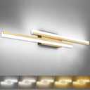 PRESDE 48inch Modern Bathroom Vanity Light Led Vanity Light Brushed Gold Bathroom Light Fixtures Over Mirror Dimmable 5CCT