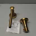 Hoimpro Wall Mounted Rustproof Toilet Tissue Paper Holder Bathroom Accessories Toilet roll Paper Hanger, Brushed Gold