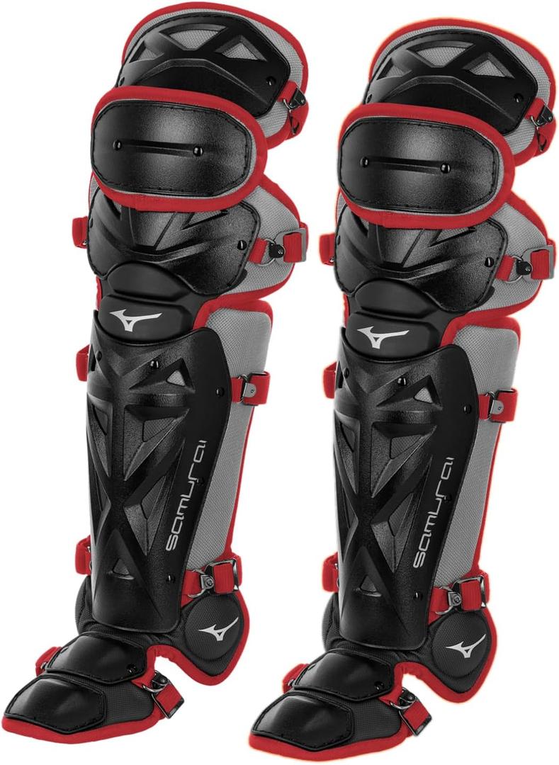 Mizuno Youth Samurai Baseball Shin Guards, 14.5"