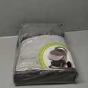 Tadpoles Quilted Stroller & Car Seat Cover - Light Grey | 27" x 20" x 2" | Made of 100% Super Soft Microfiber Polyester | Warm, Gentle & Durable | Ideal for Use as a Stroller Cover & Car Seat Cover