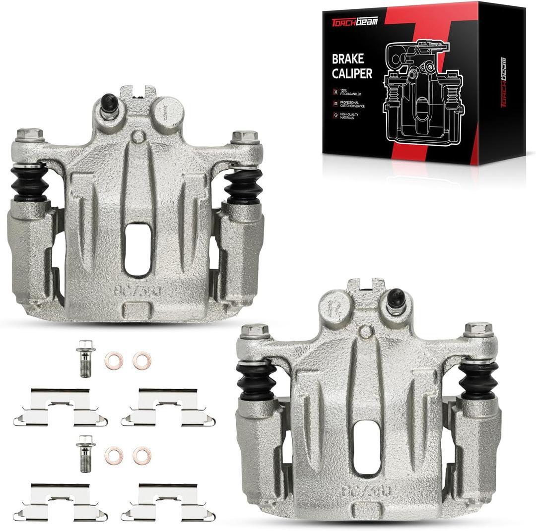 Torchbeam Rear Brake Calipers Set for Ford Edge 2007-2010, Mazda CX-7 2007-2012, Lincoln MKX 2007-2010, Rear Left and Rear Right Calipers with Bracket Replace # 18B5042+18B5043