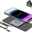 Magnetic Wireless Car Charger Charging pad,POLMXS 15W Fast Wireless Phone Charger car Cell Phone coldless Charging mat Compatible with iphone12/13/14/15 Series airpod (C11L)